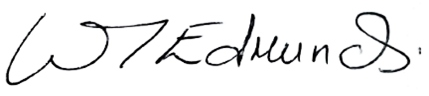 Signature of W T Edmunds